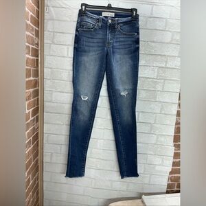 KanCan Dark Blue Distressed Skinny Jeans